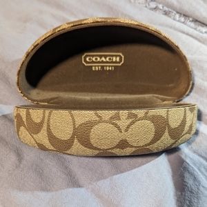 Coach Signature C Monogram Clamshell Sunglass/Eyeglass Case